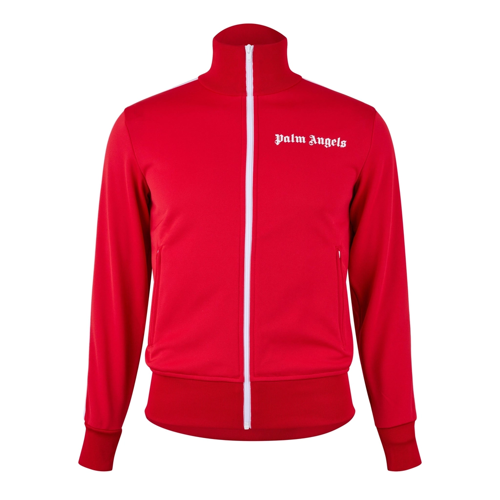 Palm Angels Classic Track Jacket - Red/White
